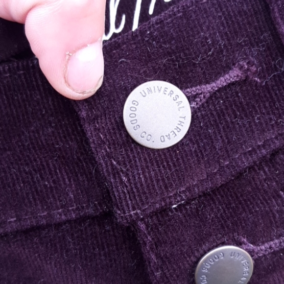 Nwt high rise skinny button fly maroon pants 00/24 - Picture 6 of 8